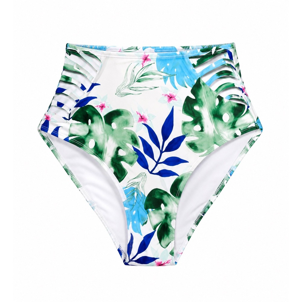 Cupshe bikini bottoms size XL tropical beach swimsuit Hawaiian bright womens